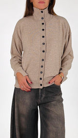 Cardigan collo in piedi Vic.