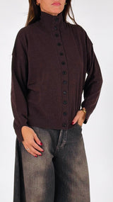 Cardigan collo in piedi Vic.