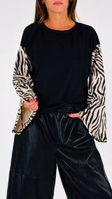 T-shirt scatolina calla zebra H.
