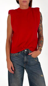 Pull smanicato spallina T.