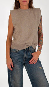 Pull smanicato spallina T.