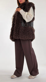 Gilet ecopelle mongolia T.