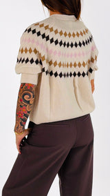 Cardigan rombi T.