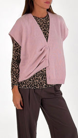 Gilet over lana cachemire T.