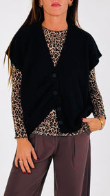 Gilet over lana cachemire T.