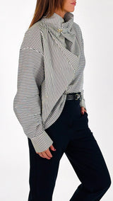 Camicia righe collo imbuto H.