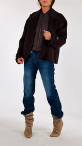 Cappotto doppiopetto corto+piumino Vic.