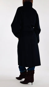Cappotto doppiopetto collo in piedi Vic.