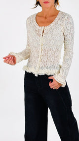 Cardiganino pizzo H.