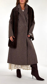 Cappotto doppiopetto sciarpa ecofour H.