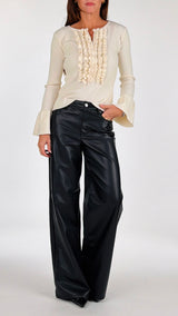 Pantalone Oslo ecopelle JJXX