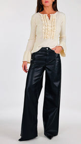 Pantalone Oslo ecopelle JJXX