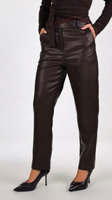 Pantalone sigaretta ecopelle T.
