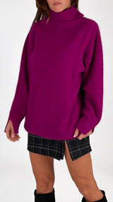 Maxi pull angora integrale Vic.