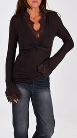 Maglia twist calla pizzo H.