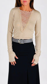 Body intarsio pizzo H.