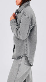 Camicia jacket Glenda grey