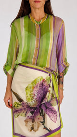 Camicia organza righe color H.