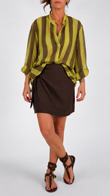 Camicia organza riga larga H.