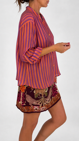 Camicia organza riga stretta H.