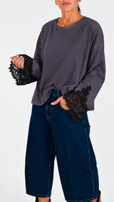 T-shirt scatolina calla pizzo T.