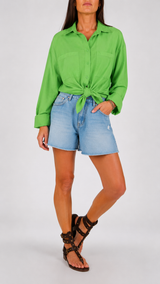 Camicia mussola tasche H.