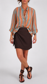 Camicia organza riga larga H.