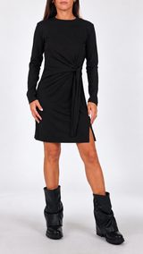Abito jersey nodo laterale corto H.