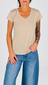 T-shirt V fiammata