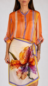Camicia organza righe color H.