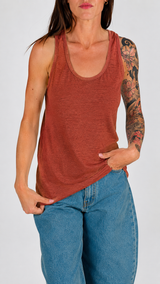 Canotta lino Twin