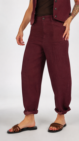 Pantalone egg lino natural H.