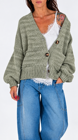 Cardigan over melange H.