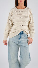 Pull traforato Twin