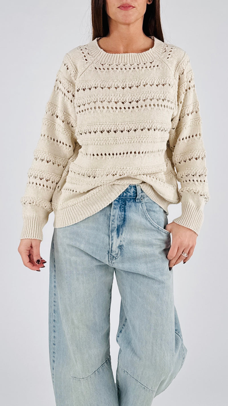 Pull traforato Twin