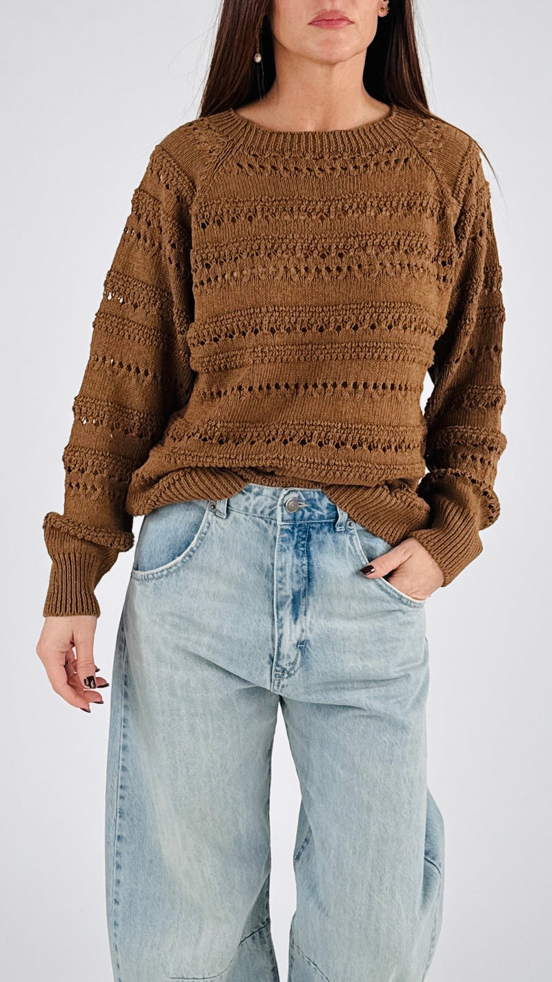 Pull traforato Twin