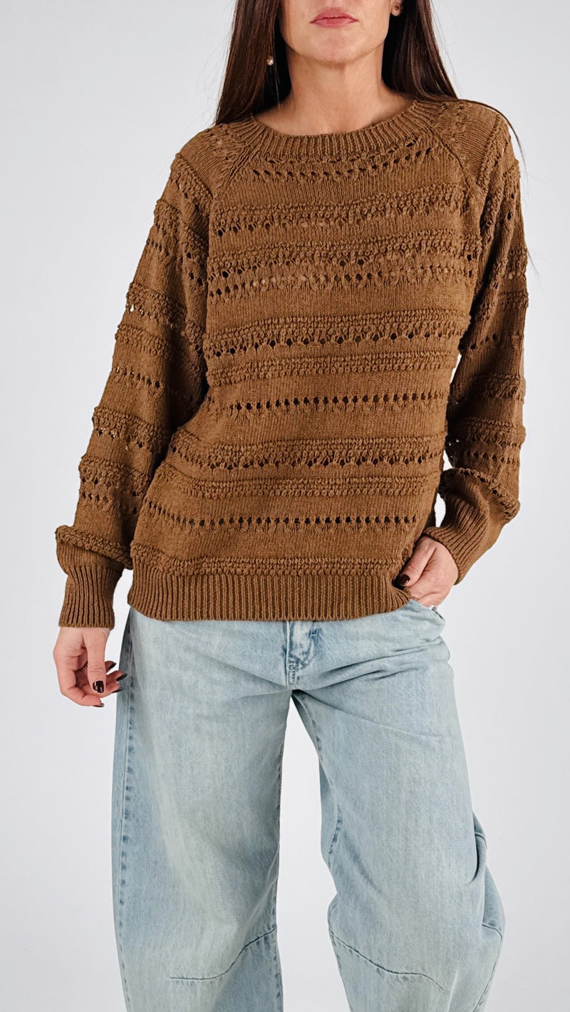 Pull traforato Twin