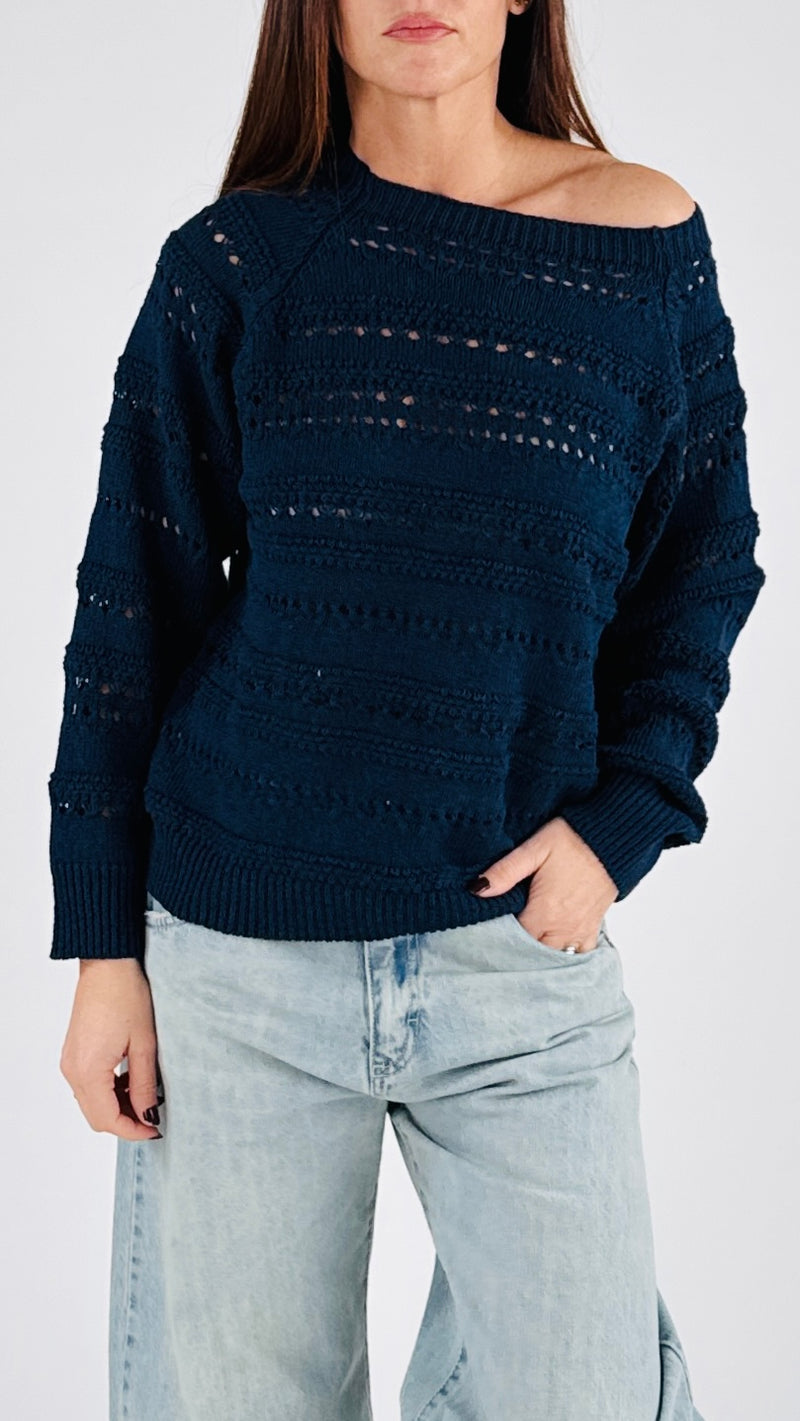 Pull traforato Twin