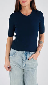 Maglia costina seta m/m H.