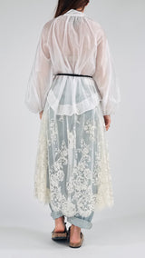 Camicia organza+pizzo