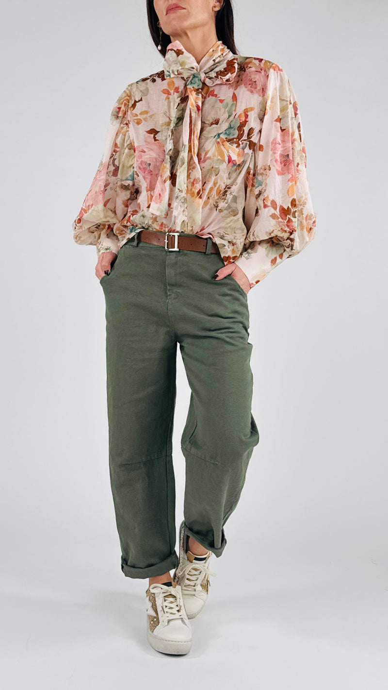 Camicia mussola fiocco gardenia T.