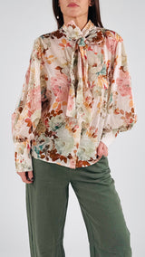 Camicia mussola fiocco gardenia T.