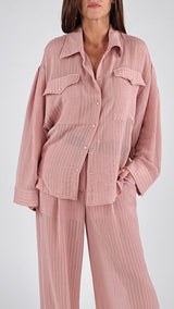 Camicia gessata operata H.