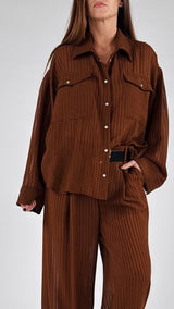 Camicia gessata operata H.
