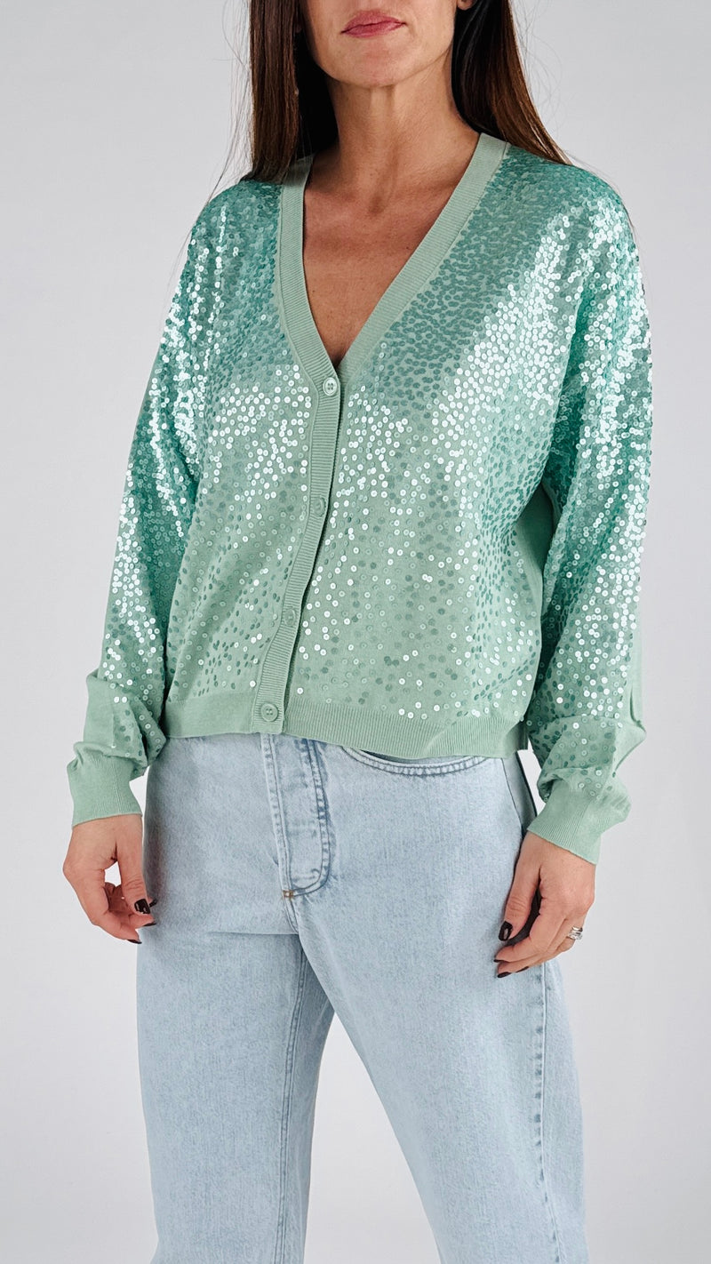 Cardigan full paillettes Vic.