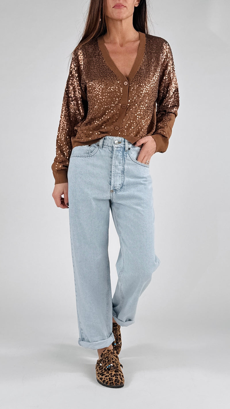 Cardigan full paillettes Vic.
