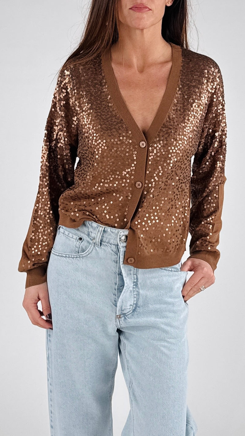 Cardigan full paillettes Vic.