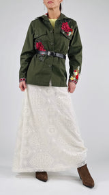 Camicia militare rose H.