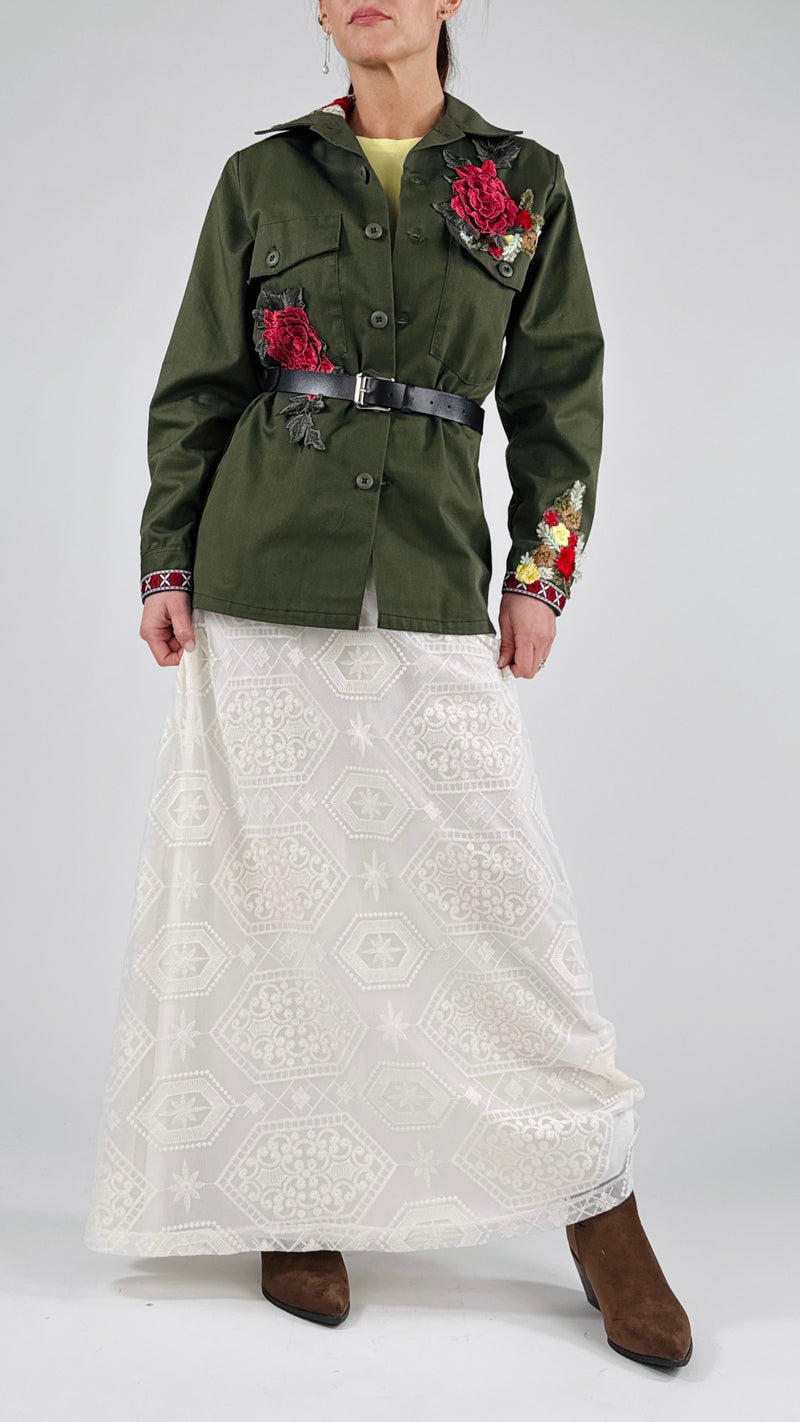 Camicia militare rose H.
