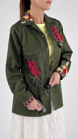 Camicia militare rose H.